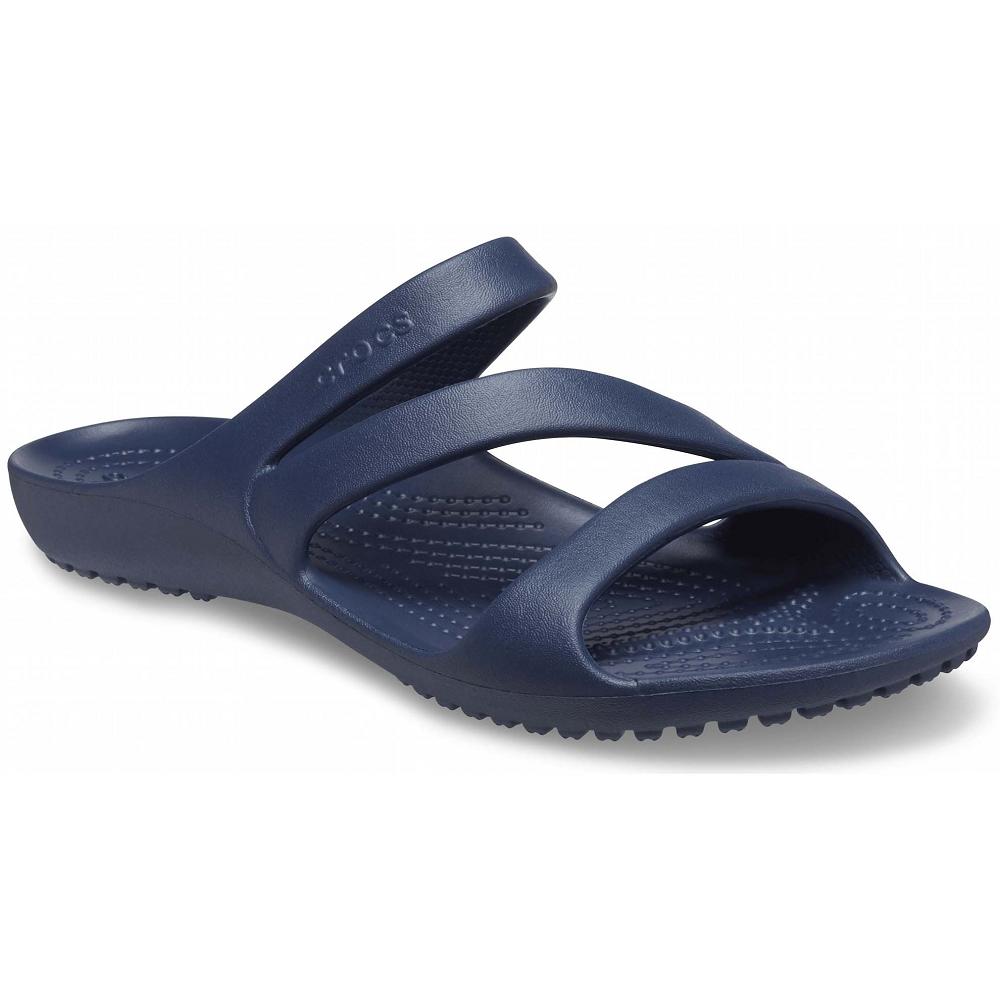 Navy Women's Crocs Kadee II Sandals | NZ 0509GSOL